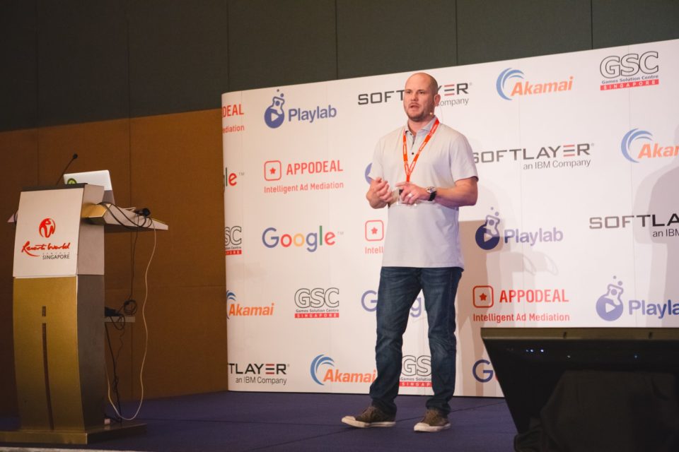 Ian Atkinson speaking at Casual Connect Asia 2016