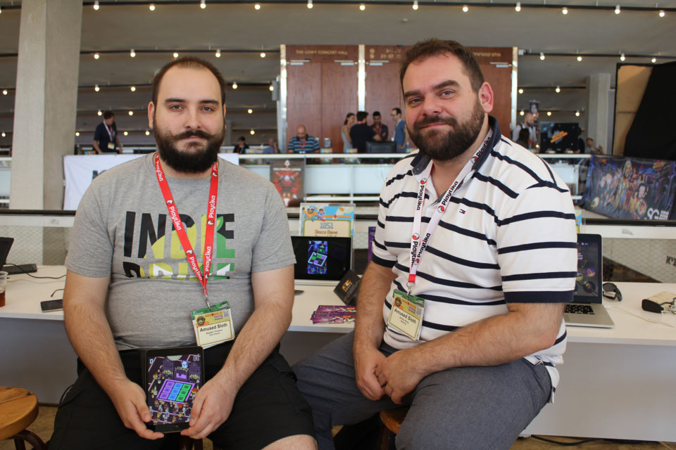 Amused Sloth at the Developer's Showcase, Casual Connect Tel Aviv 2016