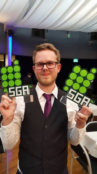 Gustav Edberg at the SGA gala